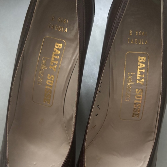 women’s like New Vintage Bally Swiss Bellezza Brown Leather Pumps - Picture 1 of 8